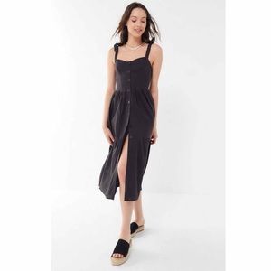 Urban Outfitters Postiano Tie-Shoulder Midi Dress